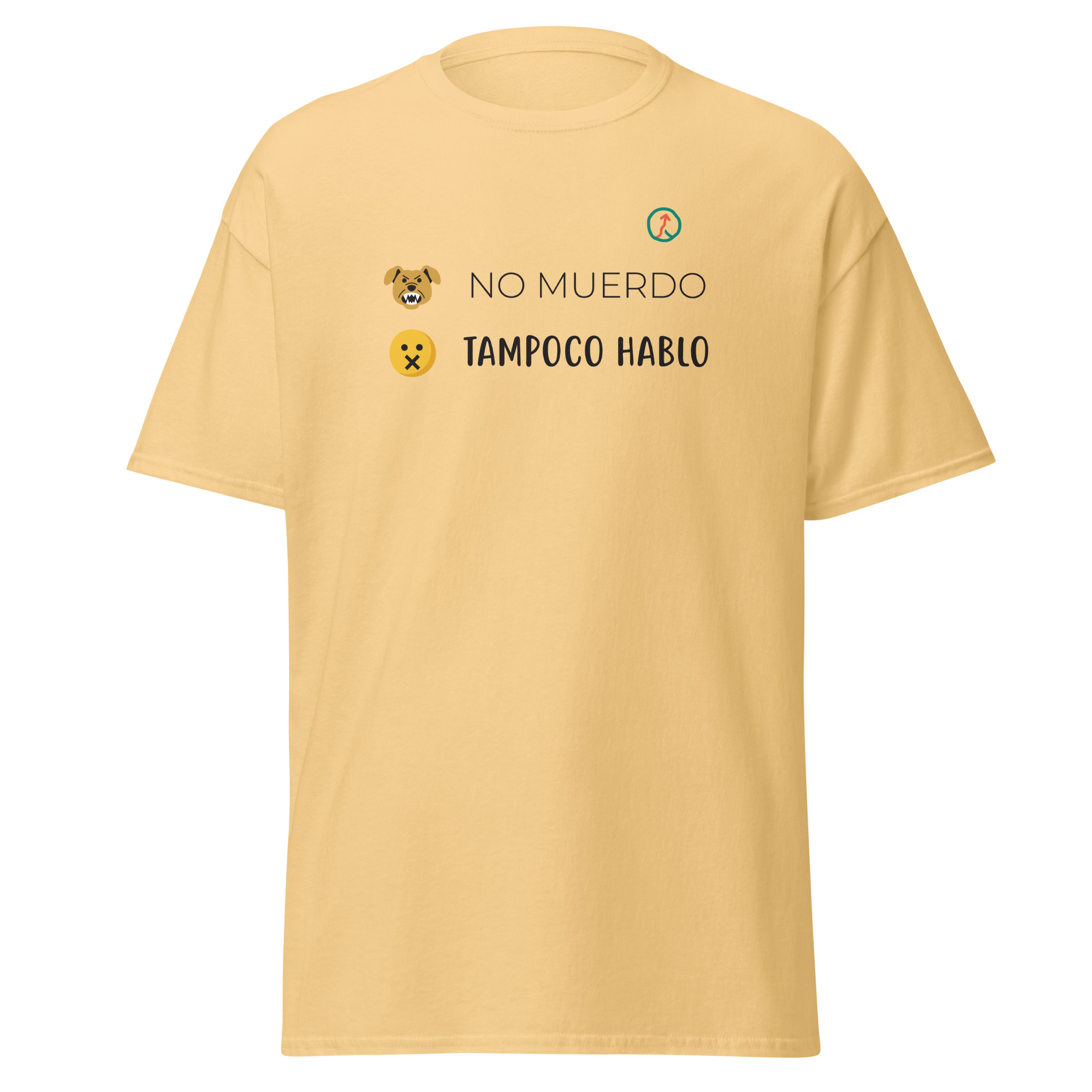 Camiseta "No muerdo, tampoco hablo" unisex - Imagen 24