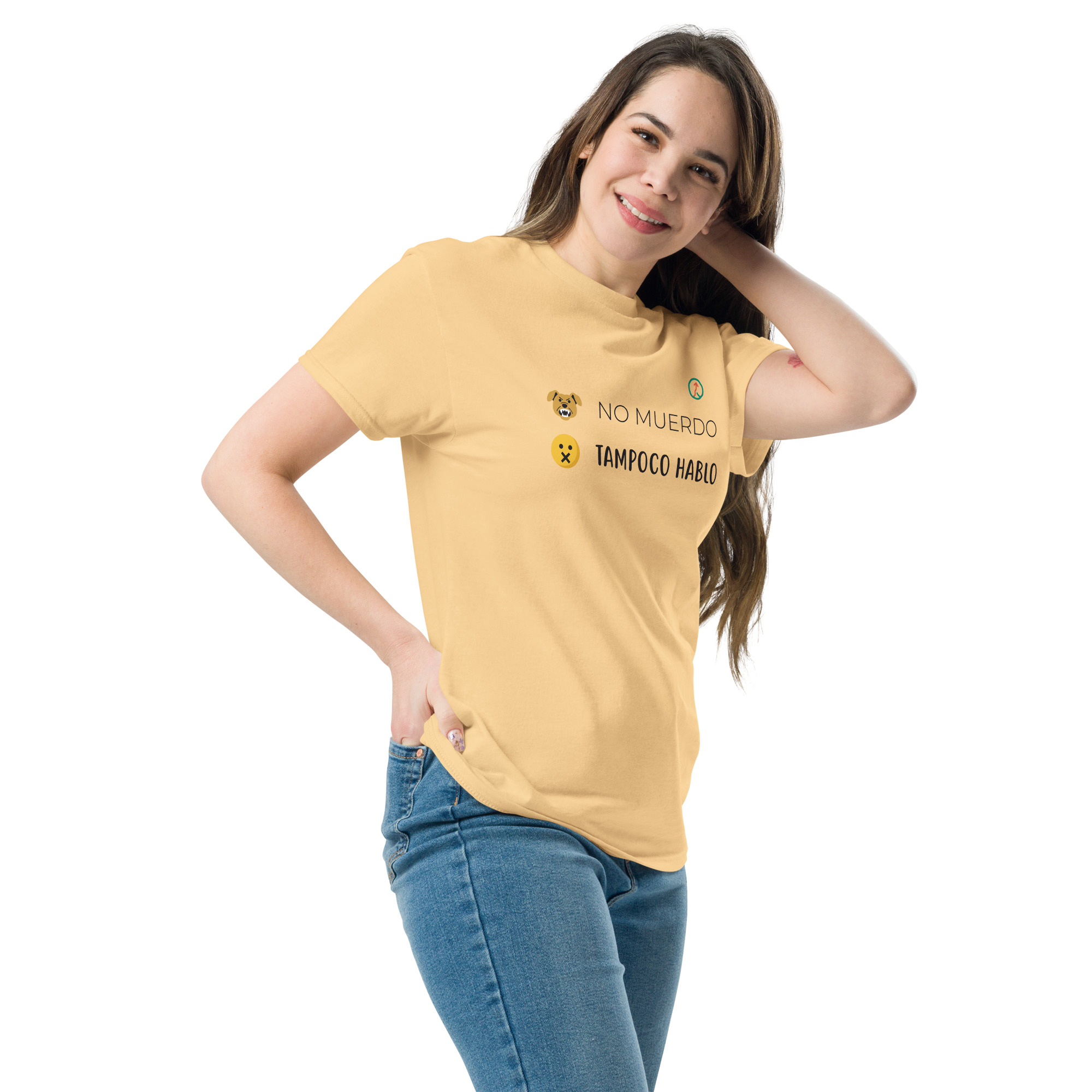 Camiseta "No muerdo, tampoco hablo" unisex - Imagen 33